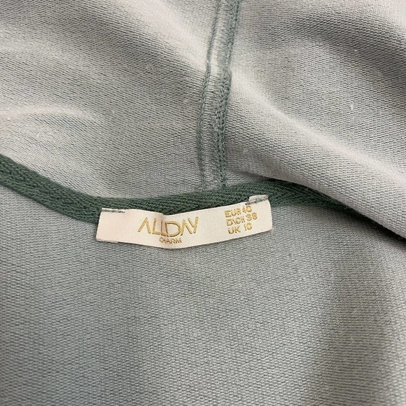 Allday Charm Green Hooded Full Zip Track Suit Jacket Sweater - Picture 9 of 11
